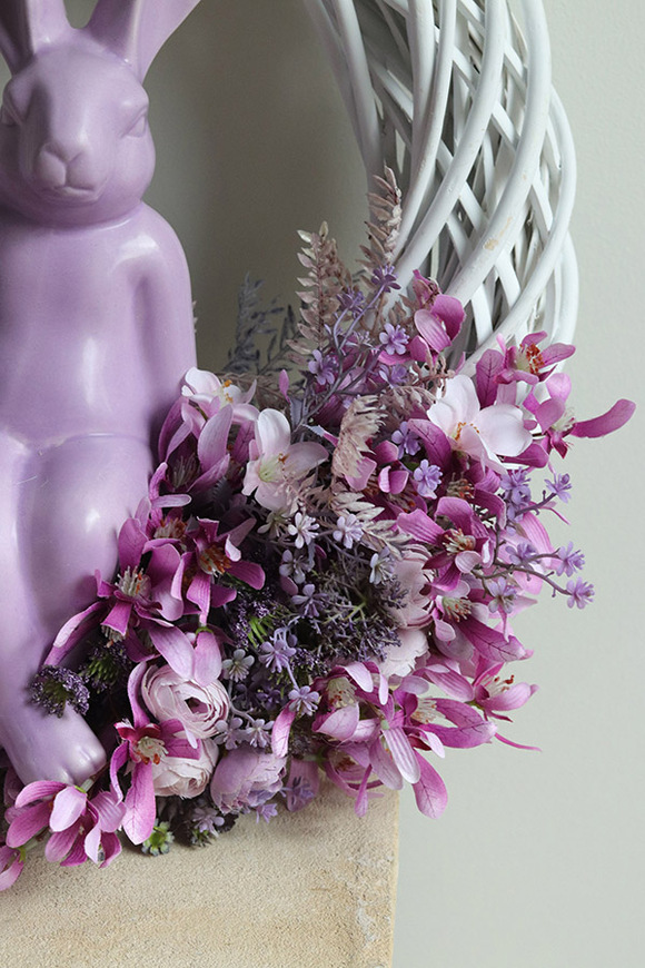 Hello Bunny, wielkanocny wianek z zajączkiem