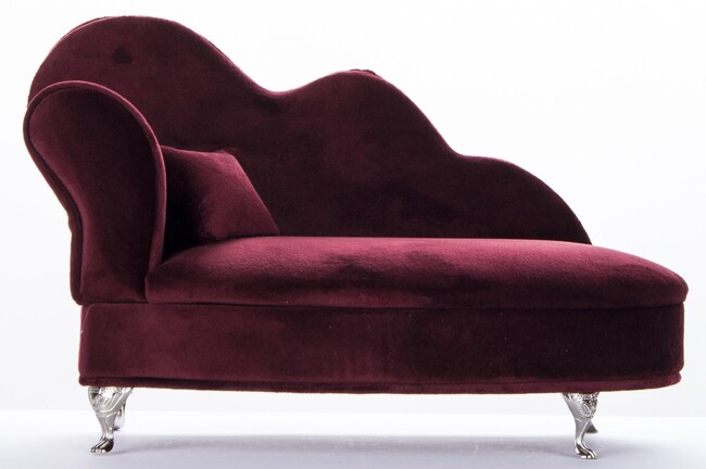 szkatułka / puzderko Florencja Wave Red, wym.17x26.5x12.5cm