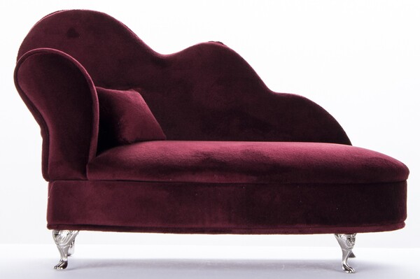 szkatułka / puzderko Florencja Wave Red, wym.17x26.5x12.5cm