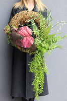 Żaba na Liściu, wianek na drzwi z żabkami