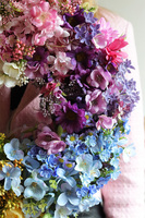 Tęczowa Izabela, tęczowy wianek kwiatowy