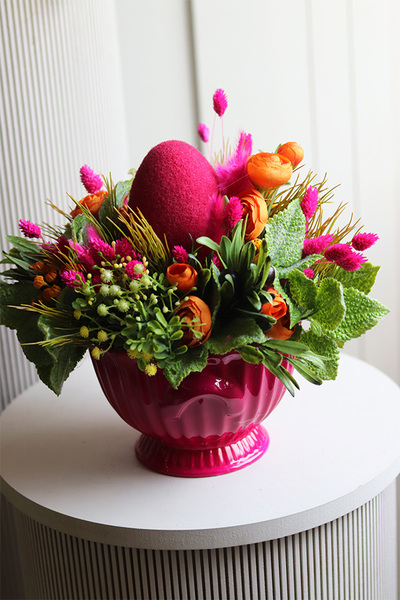 Fuksja na Wielkanoc, stroik wielkanocny