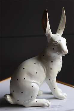 OD RĘKI Dalmatian Glamour, zajączek wielkanocny, 1 szt. (CZARNY), wym.20x28x11.5cm