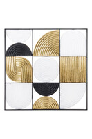 Art Deco, metalowy decor ścienny