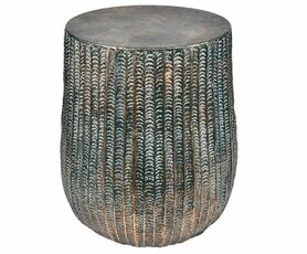 OD RĘKI GoldLine, stołek metalowy / stolik, wym.50x50x60.5cm 