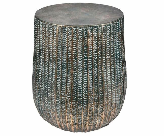 GoldLine, stołek metalowy / stolik, wym.50x50x60.5cm 