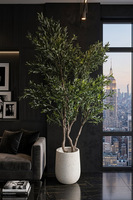 Drzewko Oliwne Hevra, sztuczna roślina w donicy