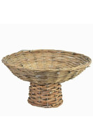 Gustawo, patera wiklinowa na nodze, H, wym.33.5x17.5x15cm