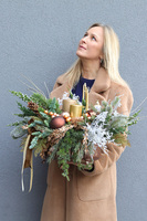 Amber Eve, złoty stroik świąteczny