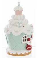 Cookie świąteczna cukrowa chatka LED pozytywka	