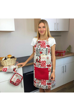 Christmas Charm, świąteczny fartuch kuchenny 