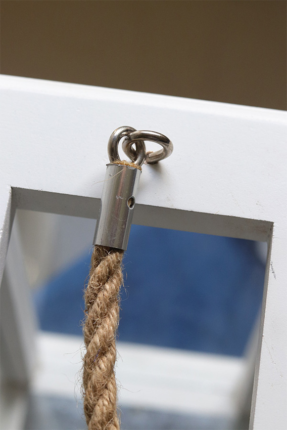 Marine, lampion drewniany