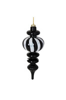 XMAS Black, bombka plastikowa zawieszka