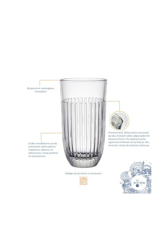 Ouessant La Rochere, wysokie szklanki