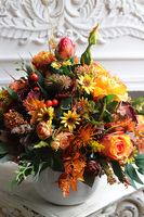 Orange Fall, jesienna kompozycja na stół