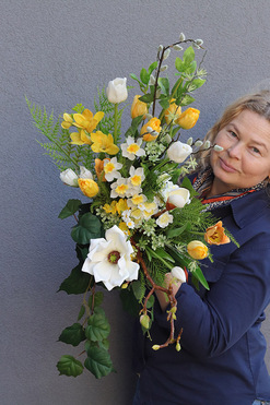 Amirano, wiosenny bukiet do wazonu, dł.63cm