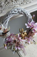 Magnoliowy Ogród, komplet dekoracji, wianek + koszyczek wielkanocny