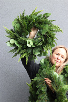 Green Decora New, komplet świątecznych dekoracji, wianek + girlanda