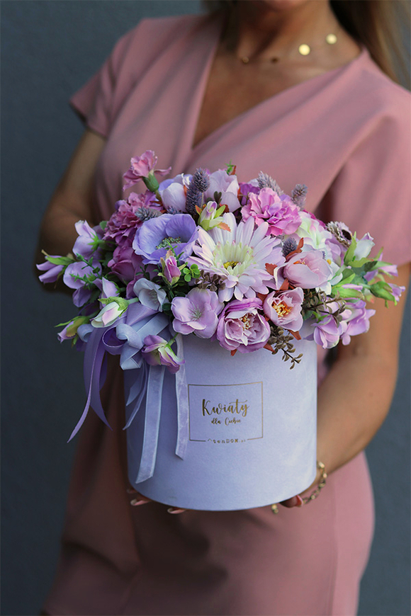 Very Pery, liliowy flowerbox kwiatowy tendom.pl