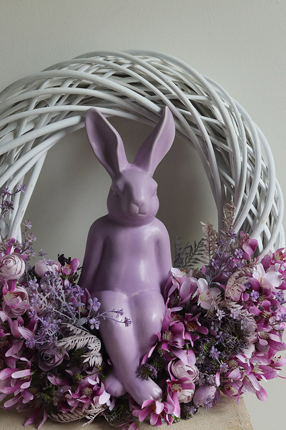 Hello Bunny, wielkanocny wianek z zajączkiem