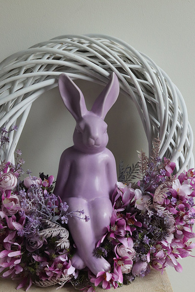 Hello Bunny, wielkanocny wianek z zajączkiem