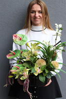 Seledynova Gaina, kompozycja kwiatowa