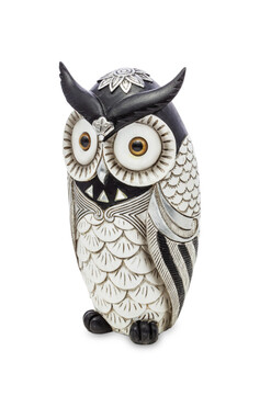 Owl Glamour, figurka sowa C, wys.13.5cm