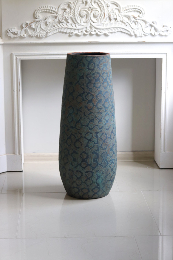 Clementino B, ceramiczny wazon, kolor miedziany