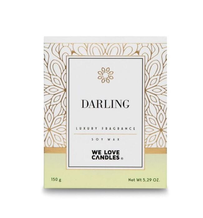 Darling, sojowa świeczka zapachowa, Gold Series, 150g