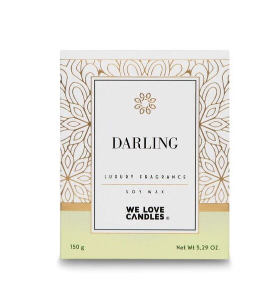Darling, sojowa świeczka zapachowa, Gold Series, 150g