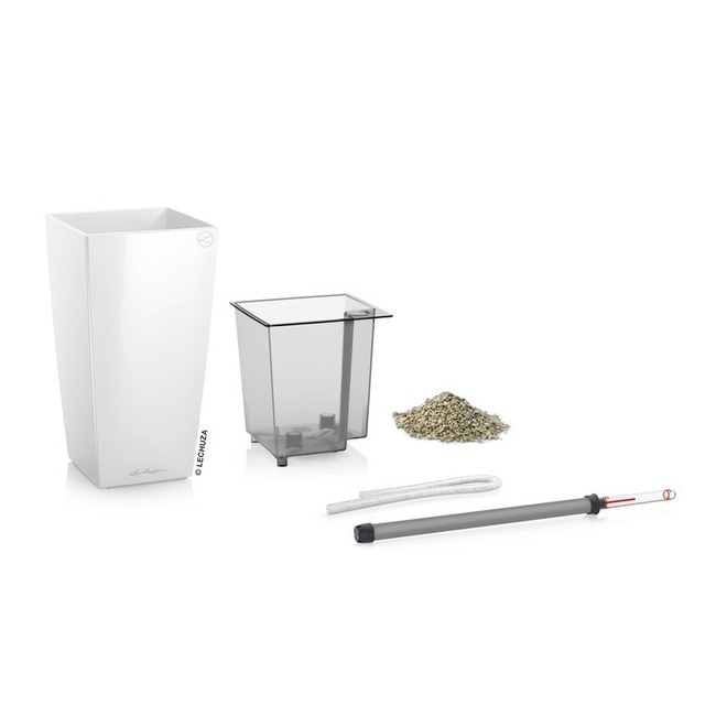 Cubi Mini, elegancka donica z nawadnianiem, antracyt