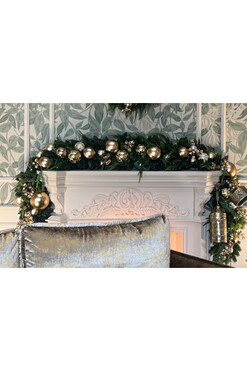 Christmas Apart Gold, świąteczna girlanda na kominek, dł.250cm