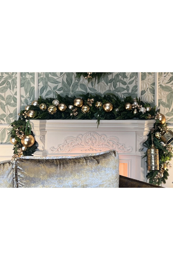 Christmas Apart Gold, świąteczna girlanda na kominek