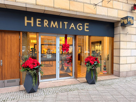 Gwiazda Betlejemska Hermitage, wysokiej jakości sztuczna roślina XL, wys.155cm