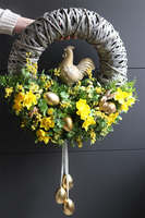 Złota Kurka, wiosenny wianek z kogutem