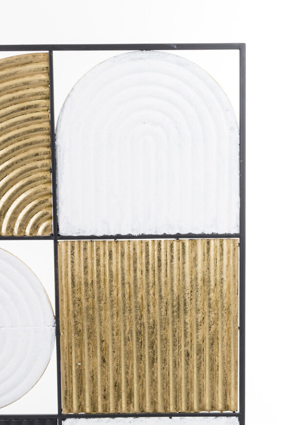 Art Deco, metalowy decor ścienny