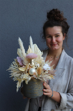 Premium Hotel, stroik świąteczny z suszem, A, wys.34cm 