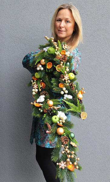 Pomarańczowa Kraina, świąteczna girlanda