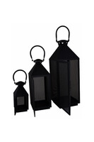 Mesh B, lampion metalowy czarny