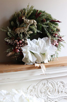 Reny Zimą 2, bożonarodzeniowy wianek, rozp.55cm   