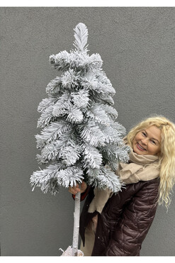Snow Pines B, dekoracyjna choinka sztuczna w jucie, wys.130cm