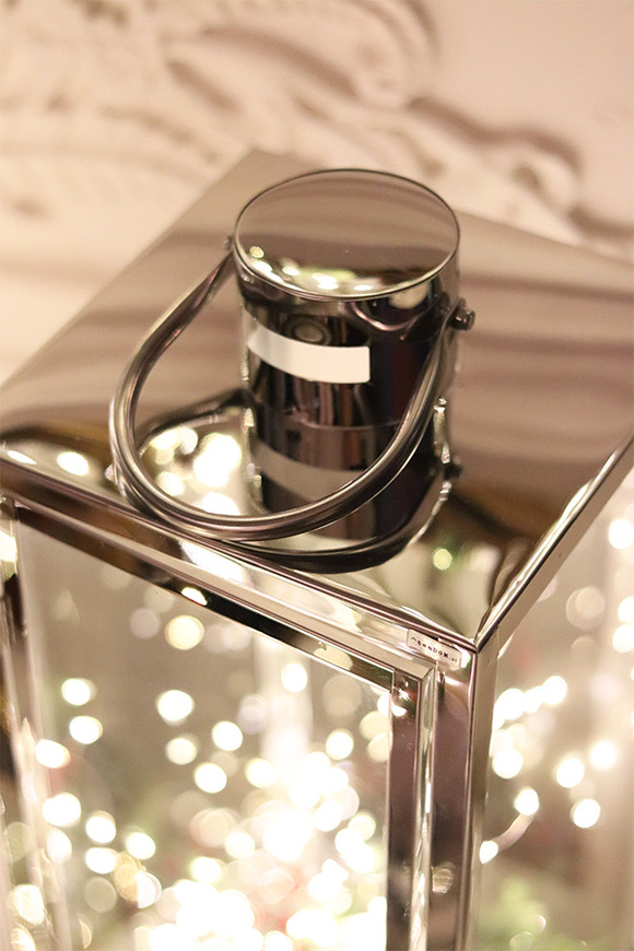 Angelo Christmas Silver, świąteczna dekoracja LED w lampionie