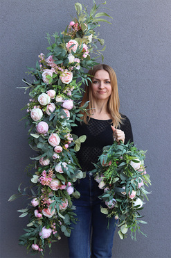 Eligia Delice, girlanda kwiatowa, dł.130cm 