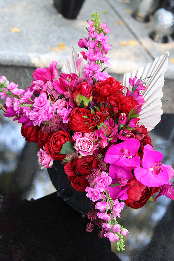 kompozycja nagrobna, Boho Pink