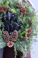 Christmas Green, zimowy wianek zielony