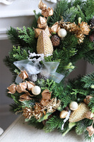 Jerusalem Gold, klasyczny złoty bożonarodzeniowy wianek