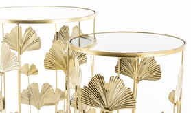 stolik szklany, Miłorząb, kpl. 2 szt. 