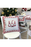 Rizdviani Skrzaty C, gobelinowa świąteczna poszewka na poduszkę