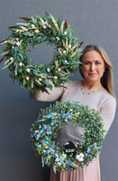 Wielkanocna Pora, wiosenny wianek na drzwi