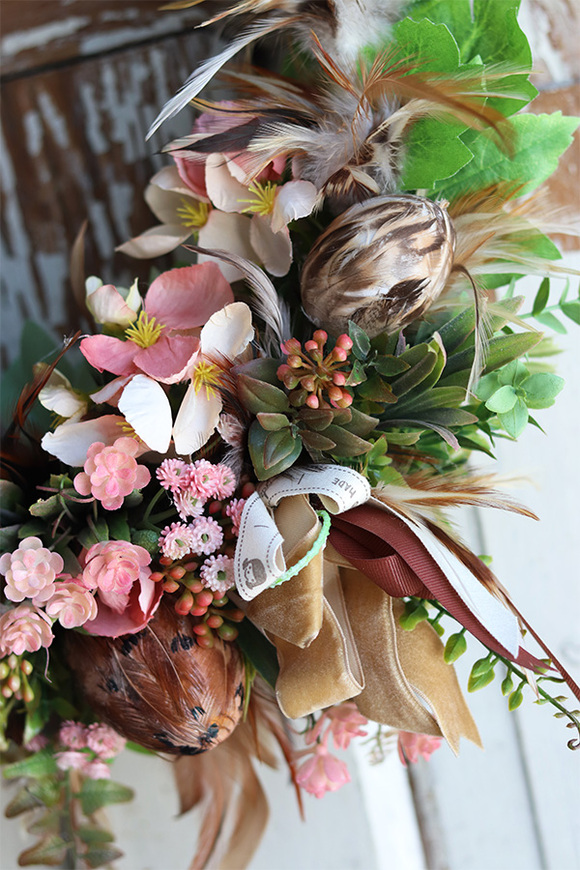 asymetryczny wianek wielkanocny, Refrato, śr.34cm 